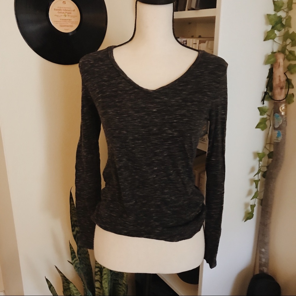 old navy heather grey long sleeve | xsmall